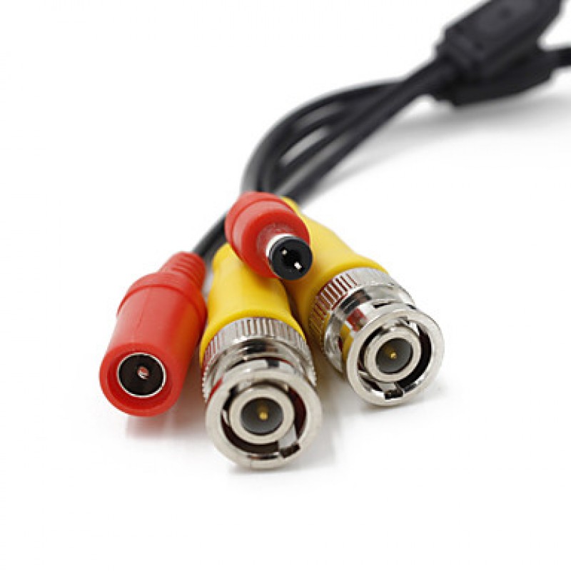 100FT(30M) CCTV Security Surveillance Camera Video Power Extension Cable Pre-made All-in-One BNC RCA Cable  