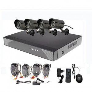 8 Channel Surveillance Security System 4 Outdoor W...