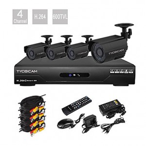 Ultra Low Price 4 Chanel H.264 CCTV DVR Kit with  ...