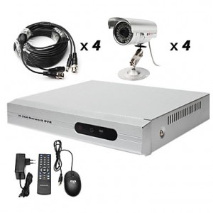 Ultra Low Price 8CH CCTV DVR Kit (H. 264, 4 Outdoo...