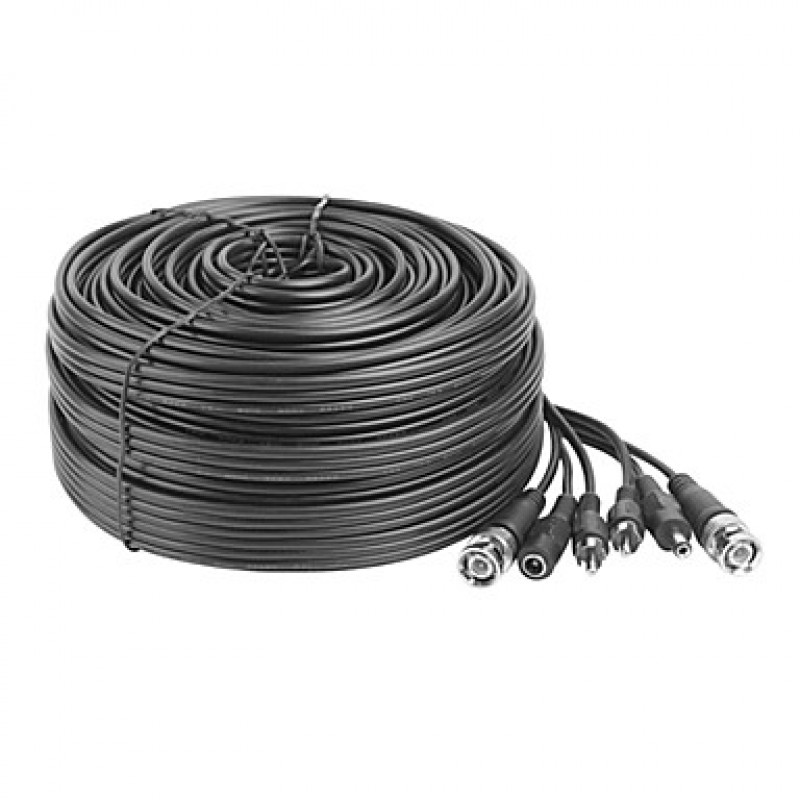 50ft 15m Audio Video Power CCTV Cable for Security Surveillance Camera  