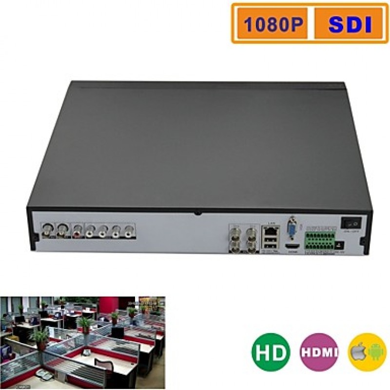 1.5U Chassis 2 Disk Position  4CH 1080P Real time HD-SDI DVR  