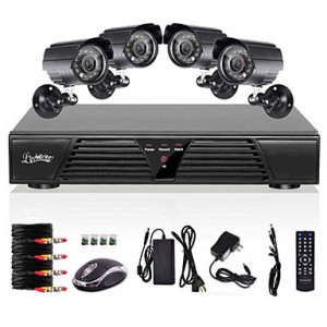 4CH CCTV H.264 DVR Motion Detection Security Syste...