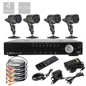 4CH D1 Real Time H.264 600TVL High Definition CCTV...