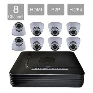 8 Channel HDMI CCTV DVR 8 Indoor Vision Security C...