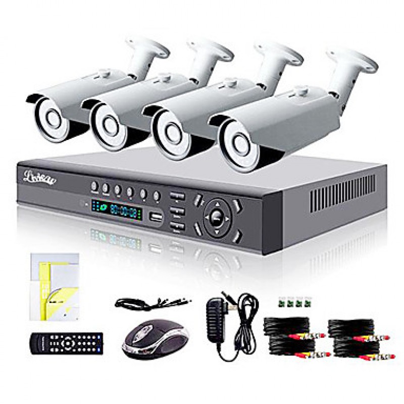 8CH HDMI 960H Network DVR 4X 700TVL Outdoor Day/Night Security Camera System  